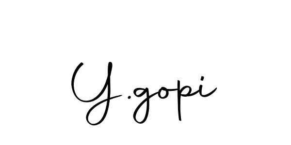 How to make Y.gopi signature? Autography-DOLnW is a professional autograph style. Create handwritten signature for Y.gopi name. Y.gopi signature style 10 images and pictures png