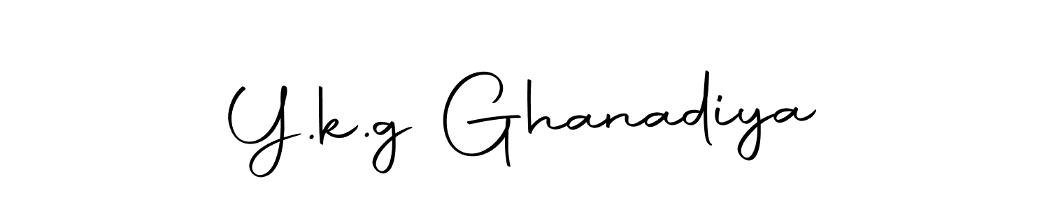 Make a beautiful signature design for name Y.k.g Ghanadiya. With this signature (Autography-DOLnW) style, you can create a handwritten signature for free. Y.k.g Ghanadiya signature style 10 images and pictures png