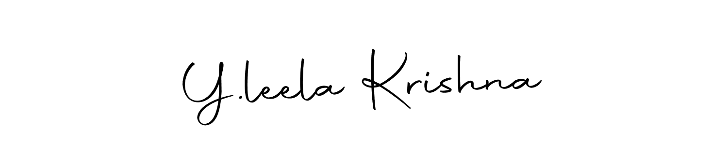 You should practise on your own different ways (Autography-DOLnW) to write your name (Y.leela Krishna) in signature. don't let someone else do it for you. Y.leela Krishna signature style 10 images and pictures png