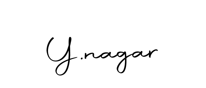 Design your own signature with our free online signature maker. With this signature software, you can create a handwritten (Autography-DOLnW) signature for name Y.nagar. Y.nagar signature style 10 images and pictures png