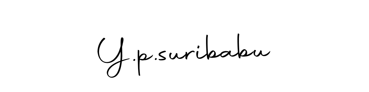 How to make Y.p.suribabu name signature. Use Autography-DOLnW style for creating short signs online. This is the latest handwritten sign. Y.p.suribabu signature style 10 images and pictures png