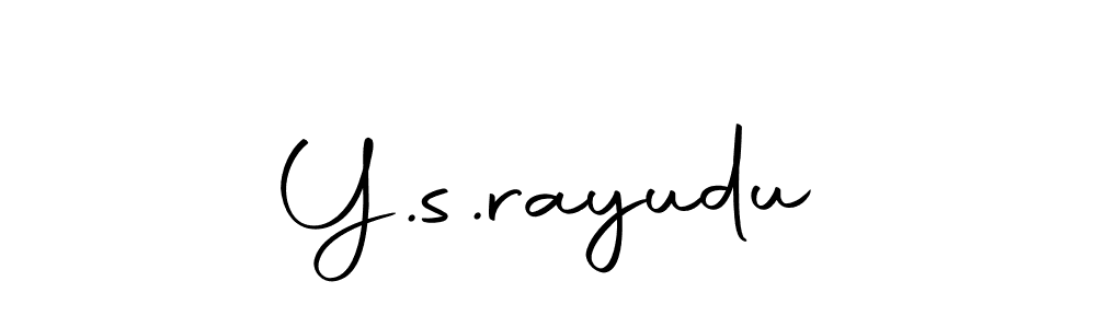 Also we have Y.s.rayudu name is the best signature style. Create professional handwritten signature collection using Autography-DOLnW autograph style. Y.s.rayudu signature style 10 images and pictures png