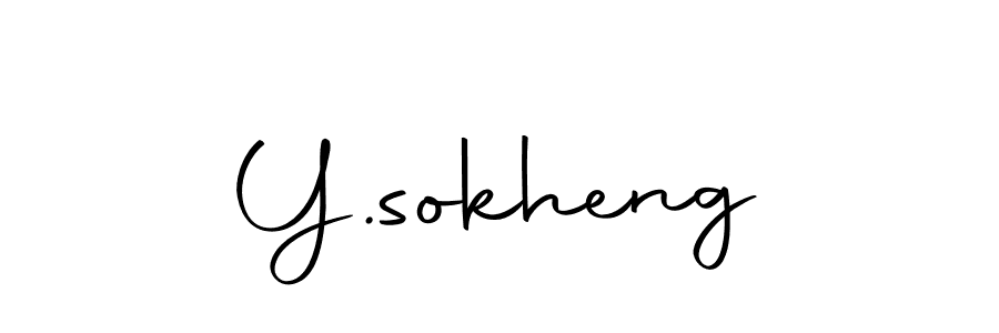 How to make Y.sokheng name signature. Use Autography-DOLnW style for creating short signs online. This is the latest handwritten sign. Y.sokheng signature style 10 images and pictures png