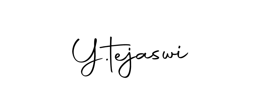 How to make Y.tejaswi name signature. Use Autography-DOLnW style for creating short signs online. This is the latest handwritten sign. Y.tejaswi signature style 10 images and pictures png