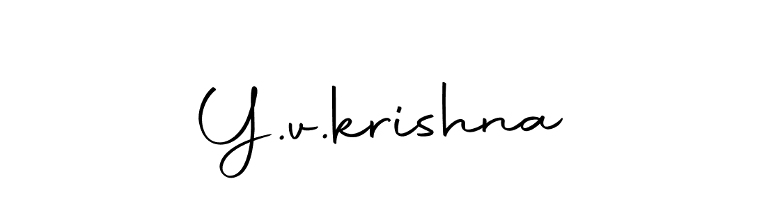 Make a beautiful signature design for name Y.v.krishna. Use this online signature maker to create a handwritten signature for free. Y.v.krishna signature style 10 images and pictures png