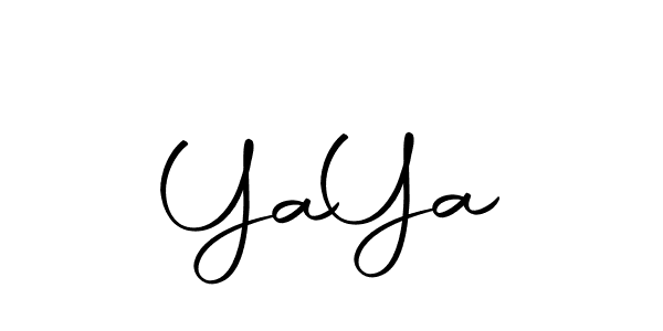 How to make Ya  Ya name signature. Use Autography-DOLnW style for creating short signs online. This is the latest handwritten sign. Ya  Ya signature style 10 images and pictures png
