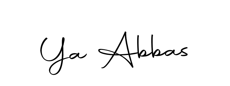 Ya Abbas stylish signature style. Best Handwritten Sign (Autography-DOLnW) for my name. Handwritten Signature Collection Ideas for my name Ya Abbas. Ya Abbas signature style 10 images and pictures png