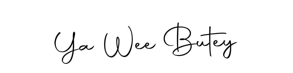 How to make Ya Wee Butey signature? Autography-DOLnW is a professional autograph style. Create handwritten signature for Ya Wee Butey name. Ya Wee Butey signature style 10 images and pictures png
