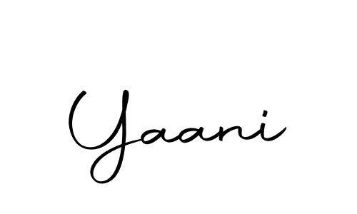 Create a beautiful signature design for name Yaani. With this signature (Autography-DOLnW) fonts, you can make a handwritten signature for free. Yaani signature style 10 images and pictures png