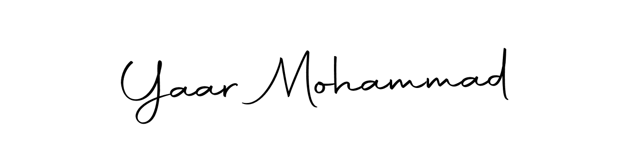 Make a beautiful signature design for name Yaar Mohammad. Use this online signature maker to create a handwritten signature for free. Yaar Mohammad signature style 10 images and pictures png