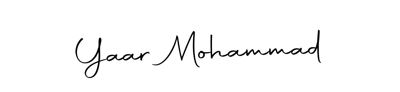 Design your own signature with our free online signature maker. With this signature software, you can create a handwritten (Autography-DOLnW) signature for name Yaar Mohammad. Yaar Mohammad signature style 10 images and pictures png