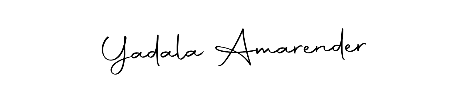 Make a short Yadala Amarender signature style. Manage your documents anywhere anytime using Autography-DOLnW. Create and add eSignatures, submit forms, share and send files easily. Yadala Amarender signature style 10 images and pictures png