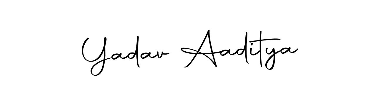 Create a beautiful signature design for name Yadav Aaditya. With this signature (Autography-DOLnW) fonts, you can make a handwritten signature for free. Yadav Aaditya signature style 10 images and pictures png