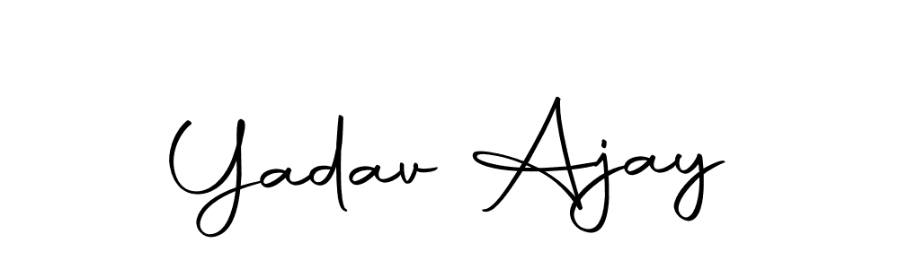 Here are the top 10 professional signature styles for the name Yadav Ajay. These are the best autograph styles you can use for your name. Yadav Ajay signature style 10 images and pictures png