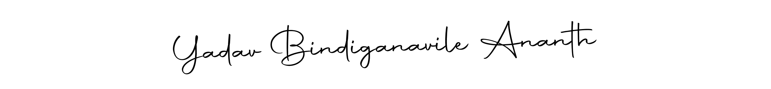 Make a short Yadav Bindiganavile Ananth signature style. Manage your documents anywhere anytime using Autography-DOLnW. Create and add eSignatures, submit forms, share and send files easily. Yadav Bindiganavile Ananth signature style 10 images and pictures png