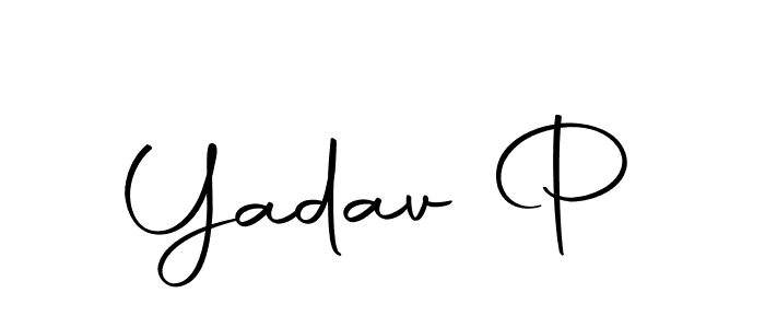 How to make Yadav P signature? Autography-DOLnW is a professional autograph style. Create handwritten signature for Yadav P name. Yadav P signature style 10 images and pictures png