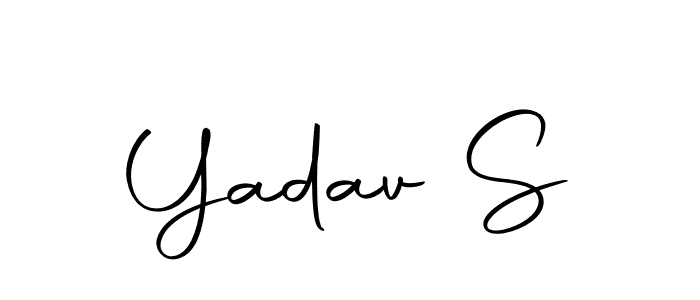 Create a beautiful signature design for name Yadav S. With this signature (Autography-DOLnW) fonts, you can make a handwritten signature for free. Yadav S signature style 10 images and pictures png