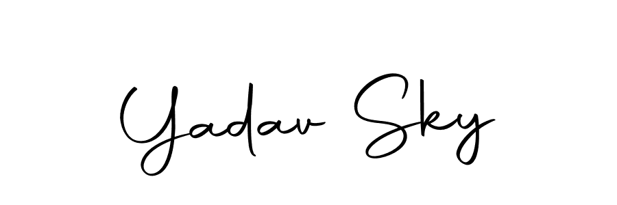Make a beautiful signature design for name Yadav Sky. With this signature (Autography-DOLnW) style, you can create a handwritten signature for free. Yadav Sky signature style 10 images and pictures png