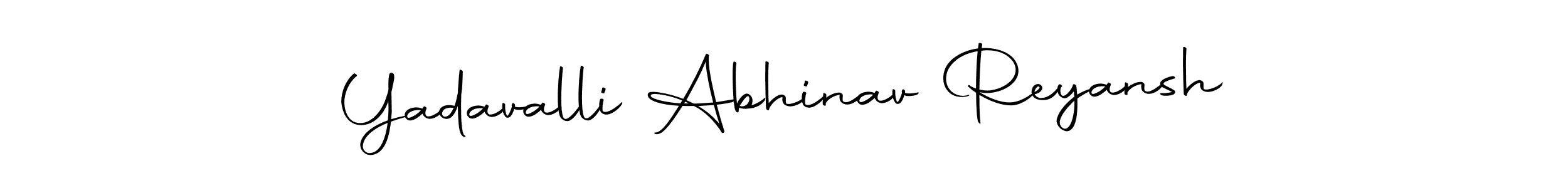 Make a beautiful signature design for name Yadavalli Abhinav Reyansh. With this signature (Autography-DOLnW) style, you can create a handwritten signature for free. Yadavalli Abhinav Reyansh signature style 10 images and pictures png