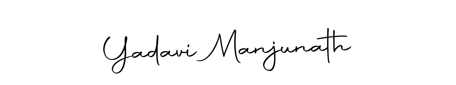 Yadavi Manjunath stylish signature style. Best Handwritten Sign (Autography-DOLnW) for my name. Handwritten Signature Collection Ideas for my name Yadavi Manjunath. Yadavi Manjunath signature style 10 images and pictures png