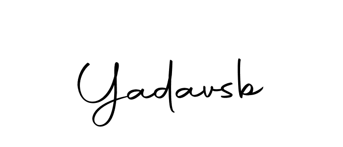 Use a signature maker to create a handwritten signature online. With this signature software, you can design (Autography-DOLnW) your own signature for name Yadavsb. Yadavsb signature style 10 images and pictures png