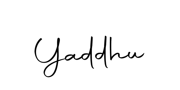 You should practise on your own different ways (Autography-DOLnW) to write your name (Yaddhu) in signature. don't let someone else do it for you. Yaddhu signature style 10 images and pictures png