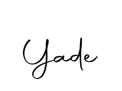 Here are the top 10 professional signature styles for the name Yade. These are the best autograph styles you can use for your name. Yade signature style 10 images and pictures png