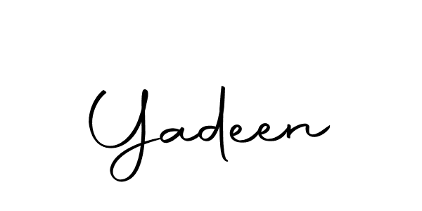 if you are searching for the best signature style for your name Yadeen. so please give up your signature search. here we have designed multiple signature styles  using Autography-DOLnW. Yadeen signature style 10 images and pictures png