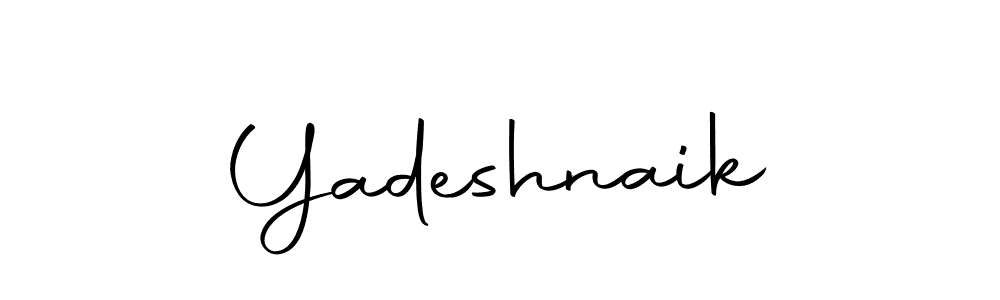 Use a signature maker to create a handwritten signature online. With this signature software, you can design (Autography-DOLnW) your own signature for name Yadeshnaik. Yadeshnaik signature style 10 images and pictures png