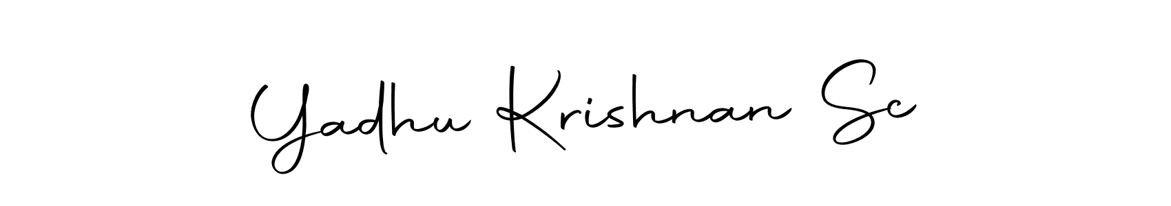 if you are searching for the best signature style for your name Yadhu Krishnan Sc. so please give up your signature search. here we have designed multiple signature styles  using Autography-DOLnW. Yadhu Krishnan Sc signature style 10 images and pictures png