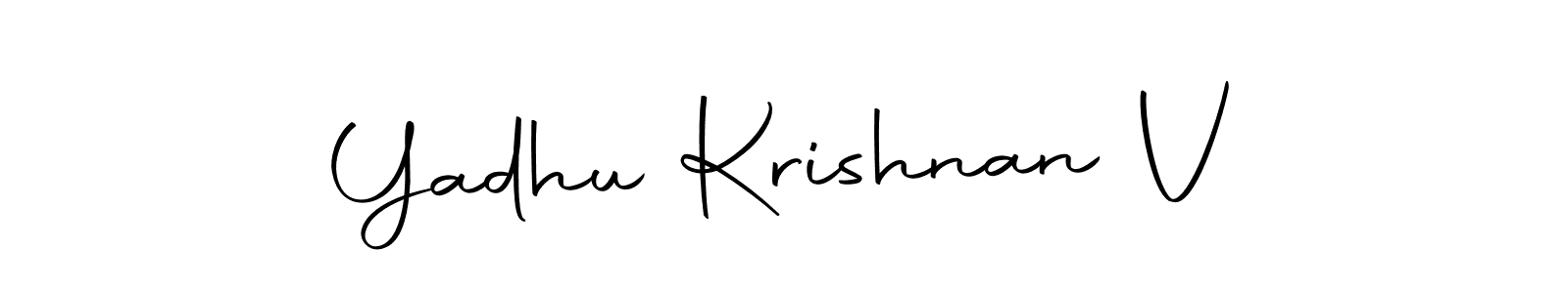 How to make Yadhu Krishnan V signature? Autography-DOLnW is a professional autograph style. Create handwritten signature for Yadhu Krishnan V name. Yadhu Krishnan V signature style 10 images and pictures png