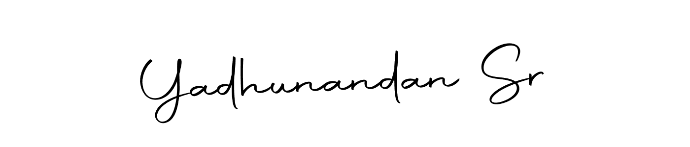 The best way (Autography-DOLnW) to make a short signature is to pick only two or three words in your name. The name Yadhunandan Sr include a total of six letters. For converting this name. Yadhunandan Sr signature style 10 images and pictures png