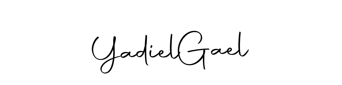 You should practise on your own different ways (Autography-DOLnW) to write your name (Yadiel  Gael) in signature. don't let someone else do it for you. Yadiel  Gael signature style 10 images and pictures png