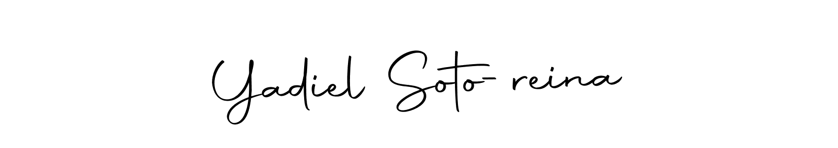 Create a beautiful signature design for name Yadiel Soto-reina. With this signature (Autography-DOLnW) fonts, you can make a handwritten signature for free. Yadiel Soto-reina signature style 10 images and pictures png