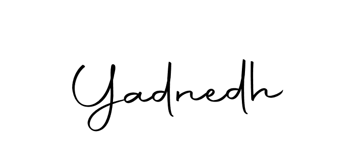 Create a beautiful signature design for name Yadnedh. With this signature (Autography-DOLnW) fonts, you can make a handwritten signature for free. Yadnedh signature style 10 images and pictures png