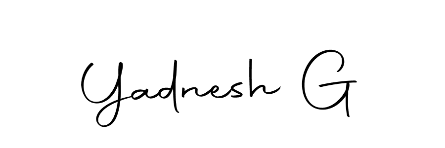 Create a beautiful signature design for name Yadnesh G. With this signature (Autography-DOLnW) fonts, you can make a handwritten signature for free. Yadnesh G signature style 10 images and pictures png