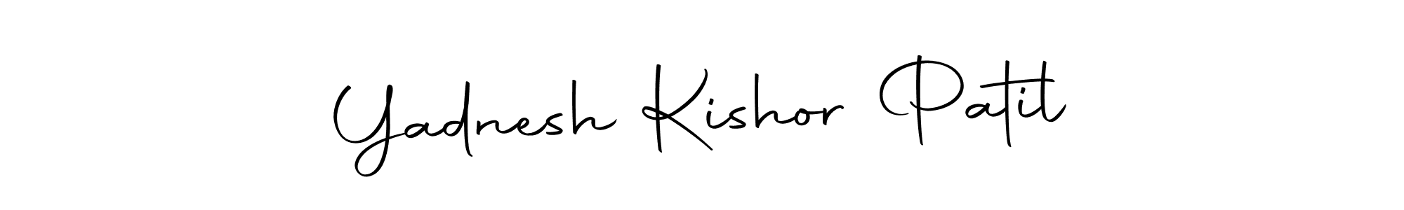 This is the best signature style for the Yadnesh Kishor Patil name. Also you like these signature font (Autography-DOLnW). Mix name signature. Yadnesh Kishor Patil signature style 10 images and pictures png