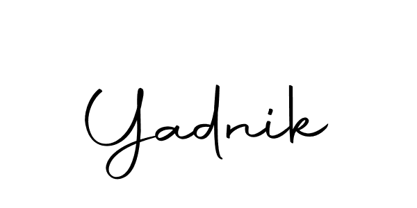 Yadnik stylish signature style. Best Handwritten Sign (Autography-DOLnW) for my name. Handwritten Signature Collection Ideas for my name Yadnik. Yadnik signature style 10 images and pictures png