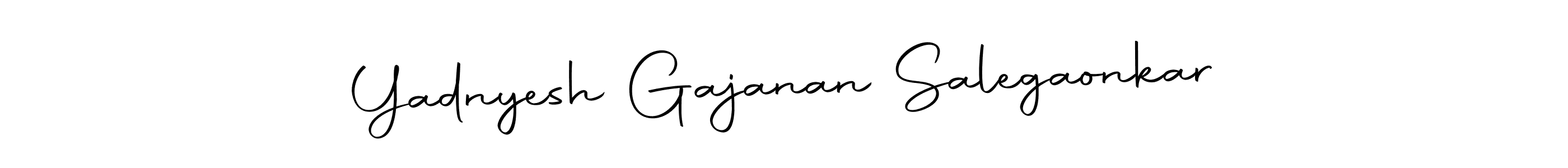 Design your own signature with our free online signature maker. With this signature software, you can create a handwritten (Autography-DOLnW) signature for name Yadnyesh Gajanan Salegaonkar. Yadnyesh Gajanan Salegaonkar signature style 10 images and pictures png