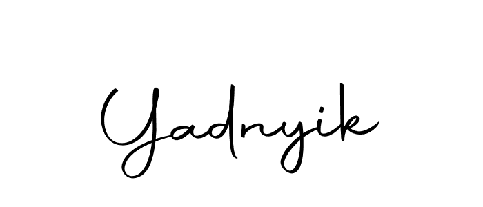 You should practise on your own different ways (Autography-DOLnW) to write your name (Yadnyik) in signature. don't let someone else do it for you. Yadnyik signature style 10 images and pictures png