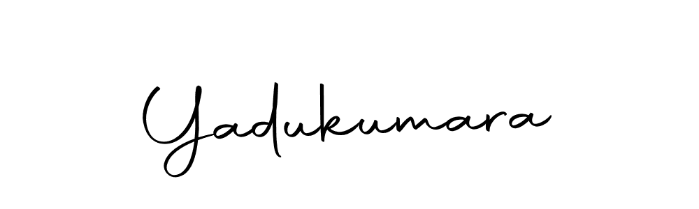 Design your own signature with our free online signature maker. With this signature software, you can create a handwritten (Autography-DOLnW) signature for name Yadukumara. Yadukumara signature style 10 images and pictures png