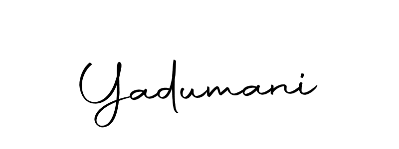 Use a signature maker to create a handwritten signature online. With this signature software, you can design (Autography-DOLnW) your own signature for name Yadumani. Yadumani signature style 10 images and pictures png