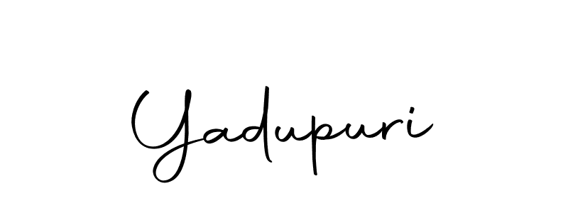 Use a signature maker to create a handwritten signature online. With this signature software, you can design (Autography-DOLnW) your own signature for name Yadupuri. Yadupuri signature style 10 images and pictures png