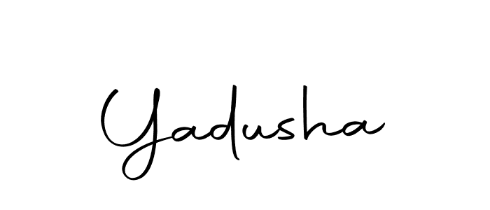 Similarly Autography-DOLnW is the best handwritten signature design. Signature creator online .You can use it as an online autograph creator for name Yadusha. Yadusha signature style 10 images and pictures png