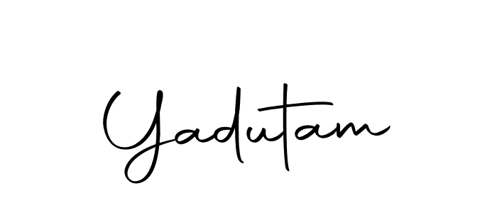 Yadutam stylish signature style. Best Handwritten Sign (Autography-DOLnW) for my name. Handwritten Signature Collection Ideas for my name Yadutam. Yadutam signature style 10 images and pictures png