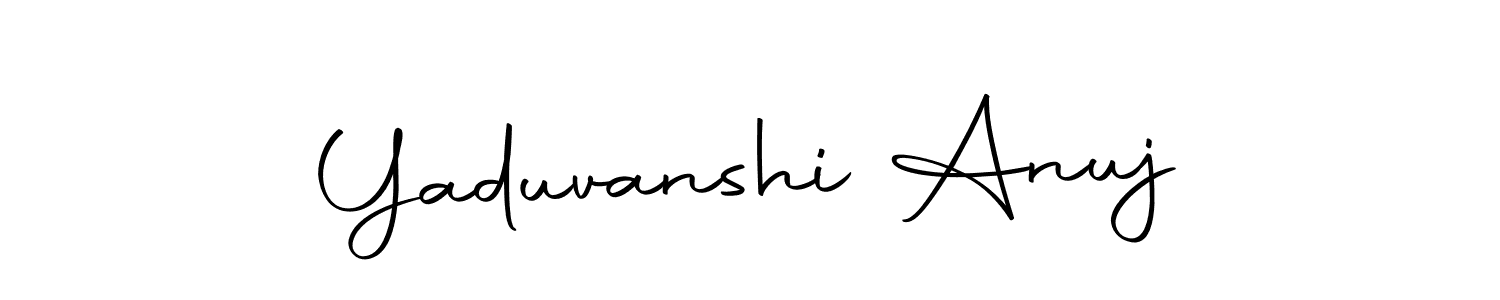 Design your own signature with our free online signature maker. With this signature software, you can create a handwritten (Autography-DOLnW) signature for name Yaduvanshi Anuj. Yaduvanshi Anuj signature style 10 images and pictures png