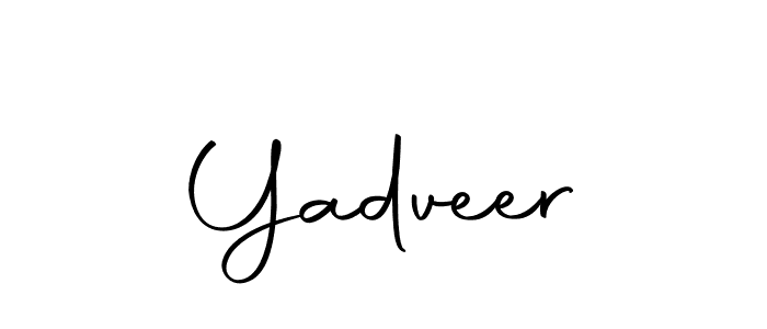 Create a beautiful signature design for name Yadveer. With this signature (Autography-DOLnW) fonts, you can make a handwritten signature for free. Yadveer signature style 10 images and pictures png