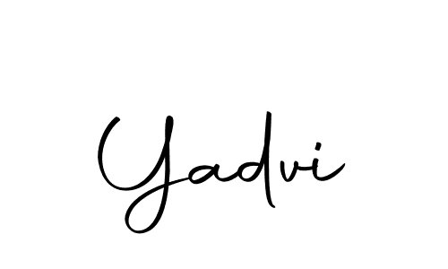 How to make Yadvi signature? Autography-DOLnW is a professional autograph style. Create handwritten signature for Yadvi name. Yadvi signature style 10 images and pictures png