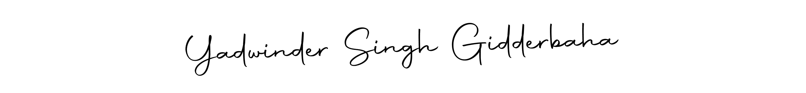 Make a beautiful signature design for name Yadwinder Singh Gidderbaha. Use this online signature maker to create a handwritten signature for free. Yadwinder Singh Gidderbaha signature style 10 images and pictures png