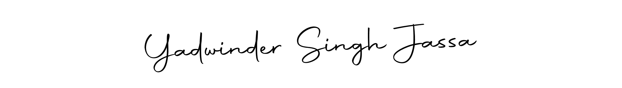 Make a beautiful signature design for name Yadwinder Singh Jassa. With this signature (Autography-DOLnW) style, you can create a handwritten signature for free. Yadwinder Singh Jassa signature style 10 images and pictures png